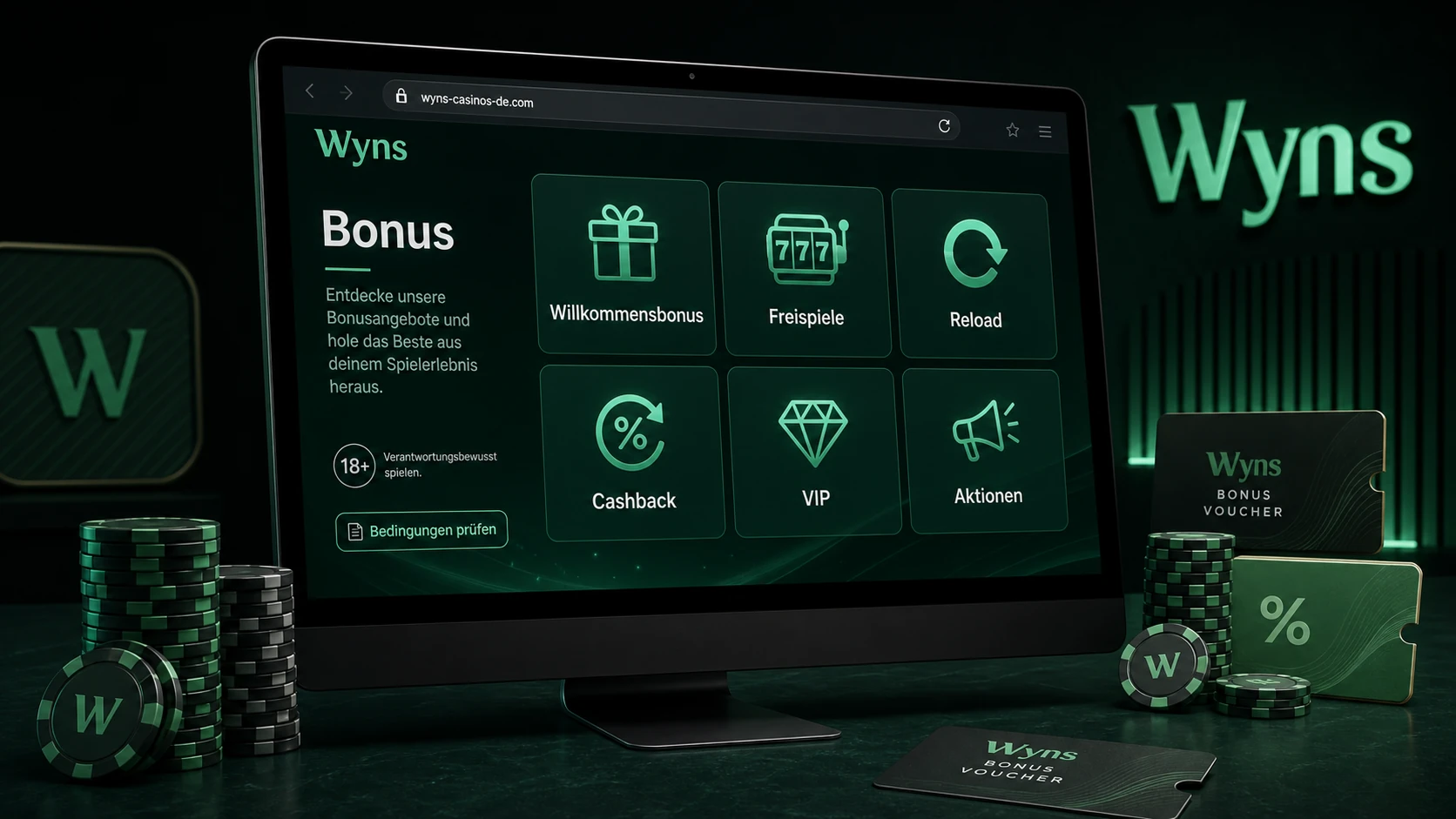 Überblick über den Wyns Casino Bonus